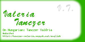 valeria tanczer business card